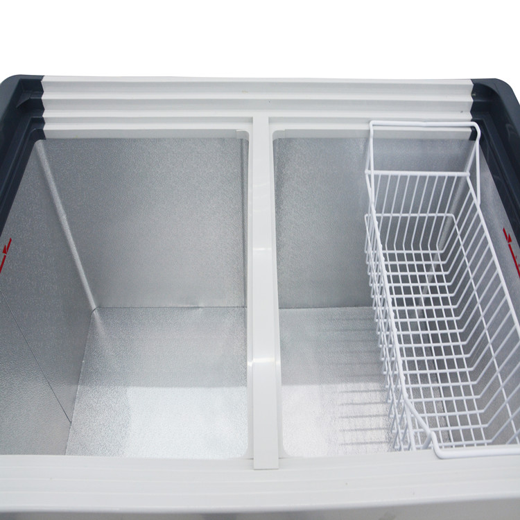 Glass Top Chest Deep Freezer For Commercial Display