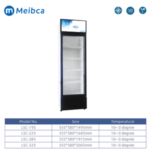High Quality Single Glass Door Beer Vertical Showcase